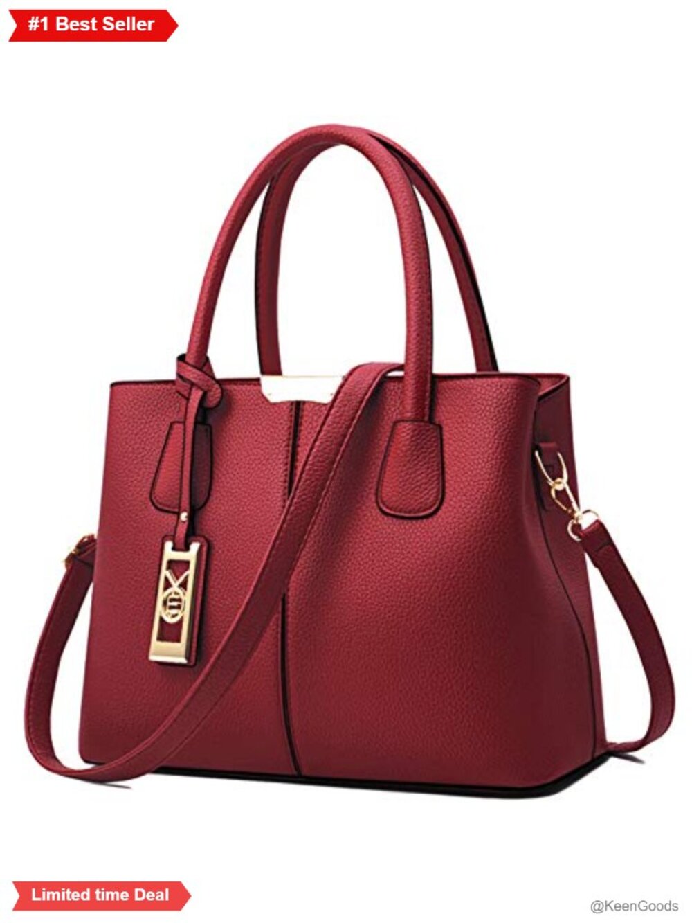 PU Leather Satchel Handbag Tote Shoulder Bag Crossbody Purse